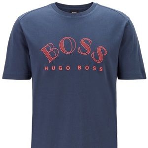 NWT Hugo Boss Blue Cotton-Jersey T-Shirt